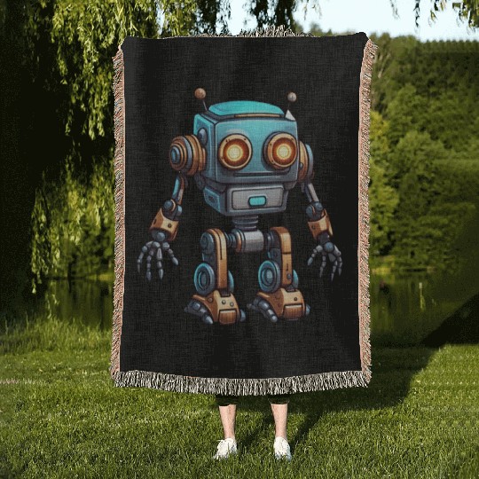 Robot / Machine / AI / Innovation / Computer Woven Blankets