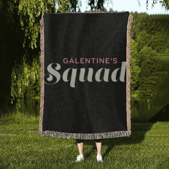 Be My Galentine. Galentine's Day Woven Blankets