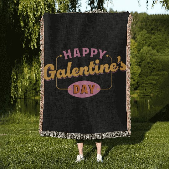 Be My Galentine. Galentine's Day Woven Blankets