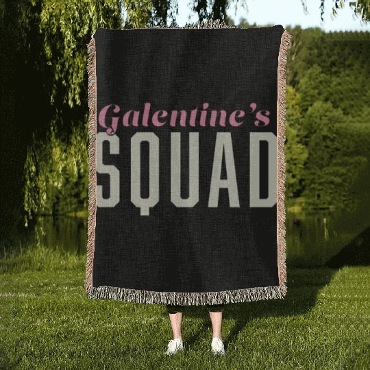 Be My Galentine. Galentine's Day Woven Blankets