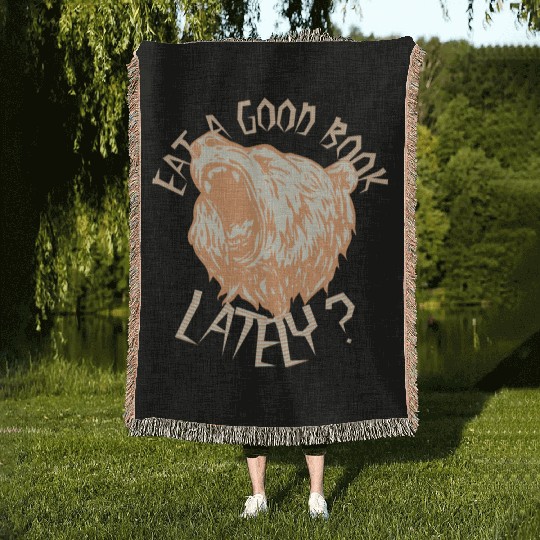 Eat a Good Book Lately Woven Blankets