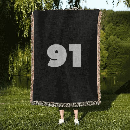 Congratulations Today 91 Years Old - Ninety-Nine Woven Blankets