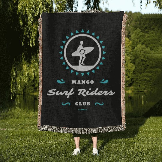 Mango Surf Riders Woven Blankets