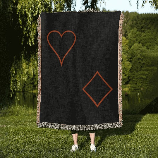 Playing Card Poker Woven Blankets