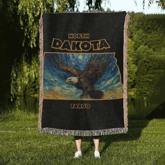 North Dakota - Eagle Woven Blankets
