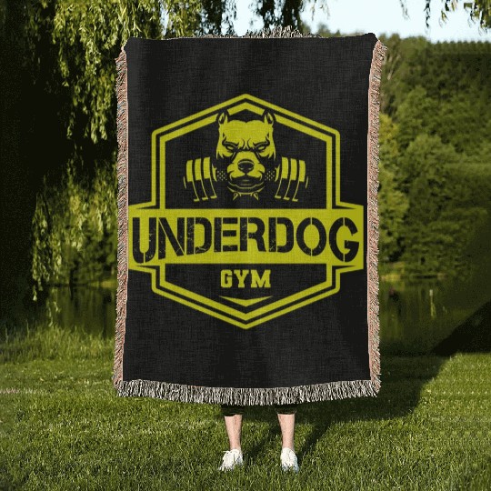 Pitbull - Underdog GYM Woven Blankets