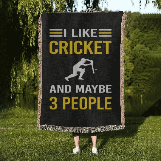 3 People Cricket Woven Blankets