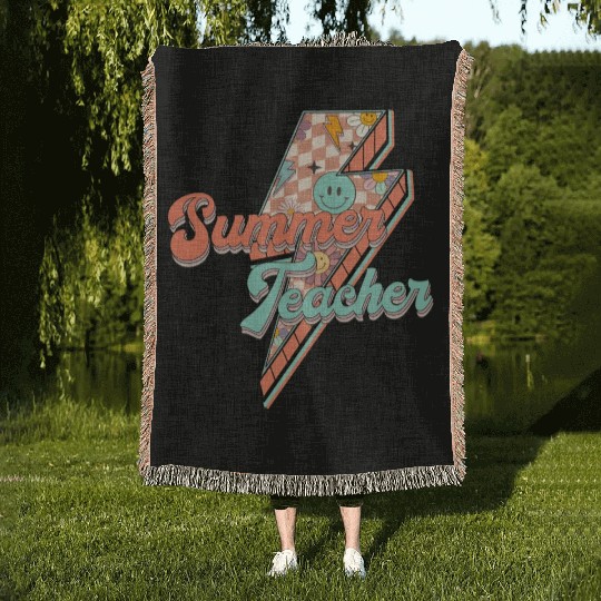 SUMMER TEACHER Woven Blankets