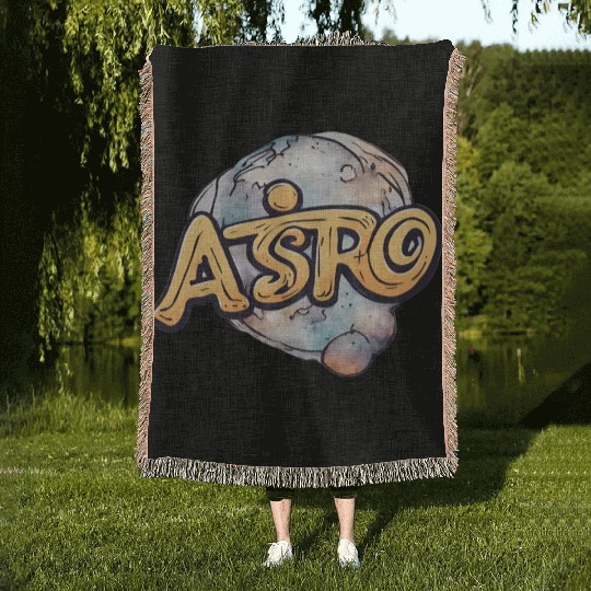 Astro rock Woven Blankets