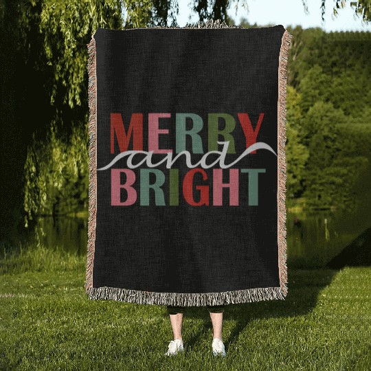 Merry and Bright Woven Blankets