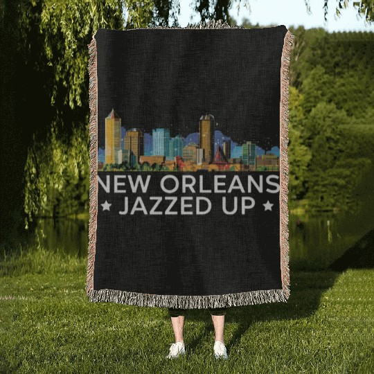 New Orleans Louisiana USA America United States Woven Blankets