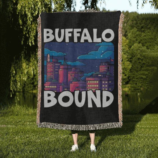 Buffalo City New York USA America United States Woven Blankets