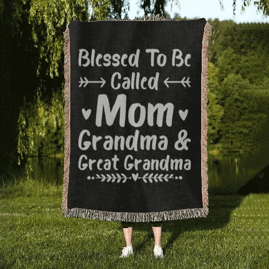 Great Grandma Mother s Day Woven Blankets