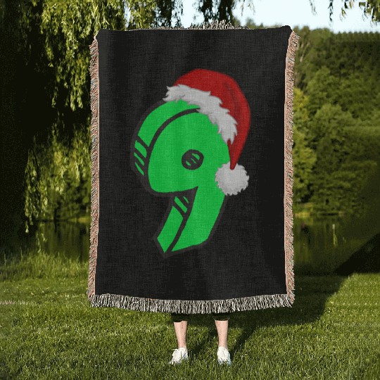 Age 9 Christmas Hat - Number Nine Woven Blankets