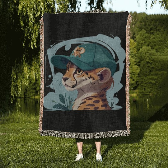 Cool Cheetah Woven Blankets