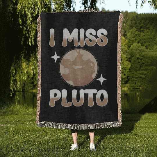 Astrology I Miss Pluto Solar System Planets Woven Blankets