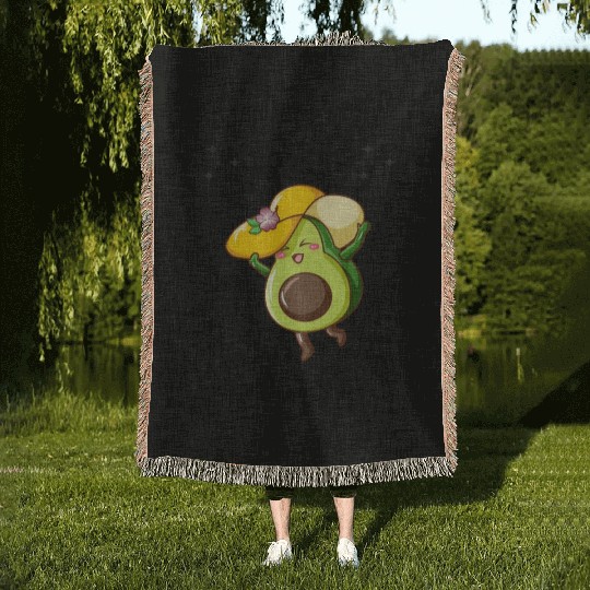 Avocado beauty can't be bought Woven Blankets