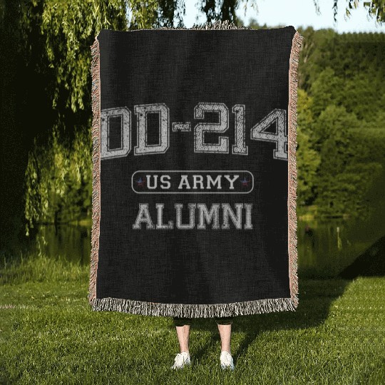 DD-214 US ARMY Vintage Woven Blankets