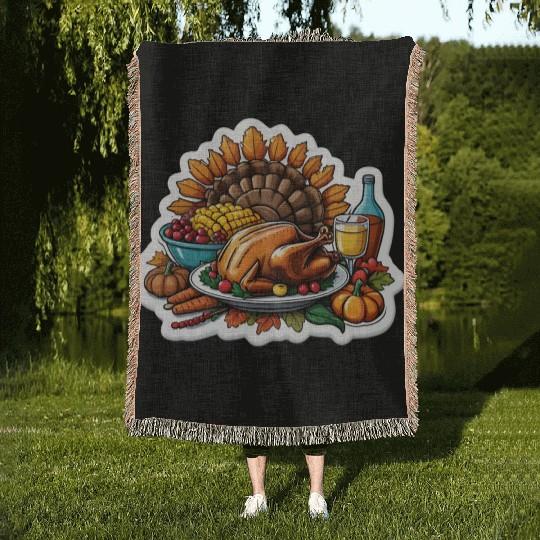 Grateful Gatherings| Embracing the Spirit of Famil Woven Blankets
