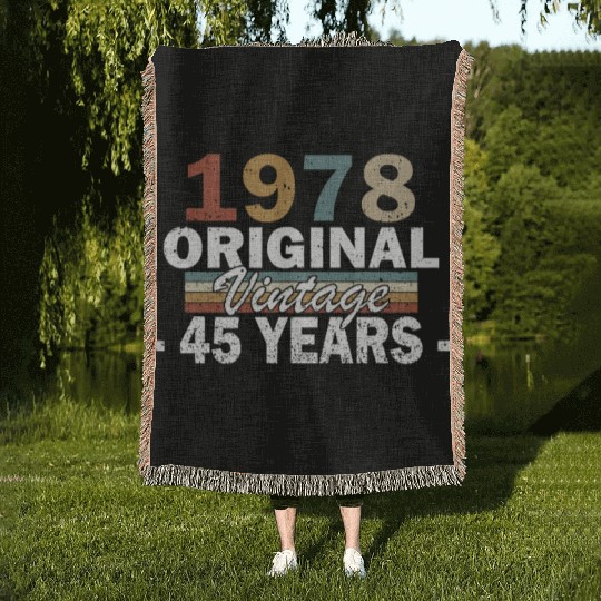 Year 1978 Woven Blankets