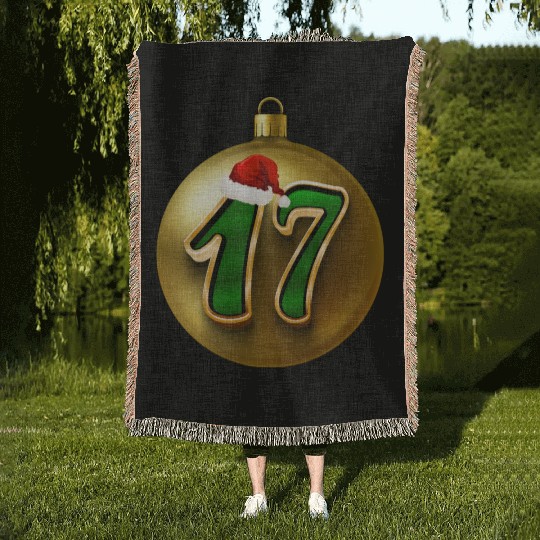 17 Years Young - Seventeen Christmas Balls Woven Blankets