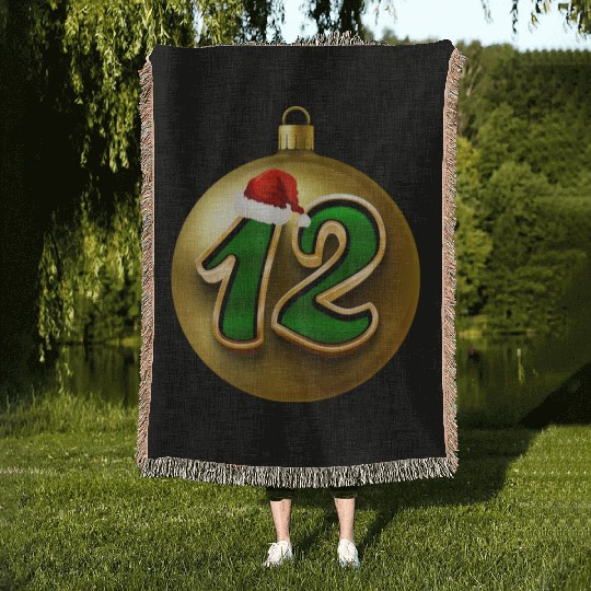 12 Dozen Christmas Balls Decorations - NR Twelve Woven Blankets