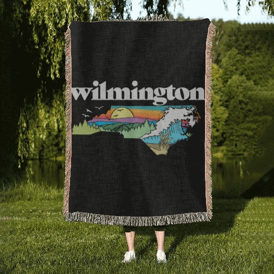 Wilmington North Carolina Outdoors Nature Woven Blankets