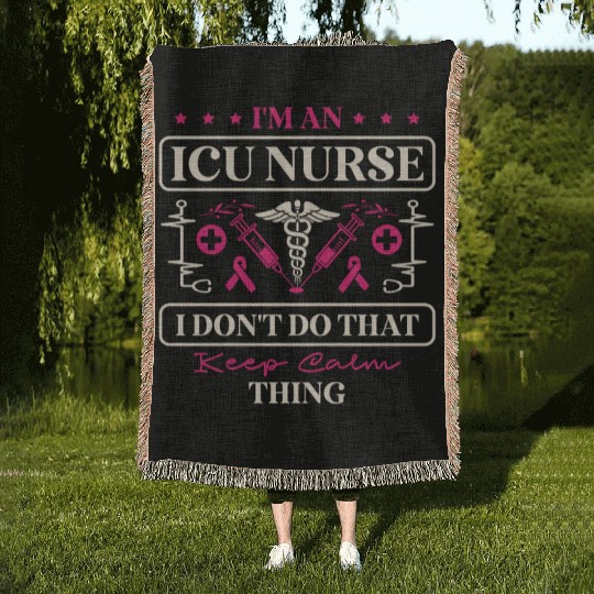 Registered Nurse RN Medical Hospital Healthcare Woven Blankets