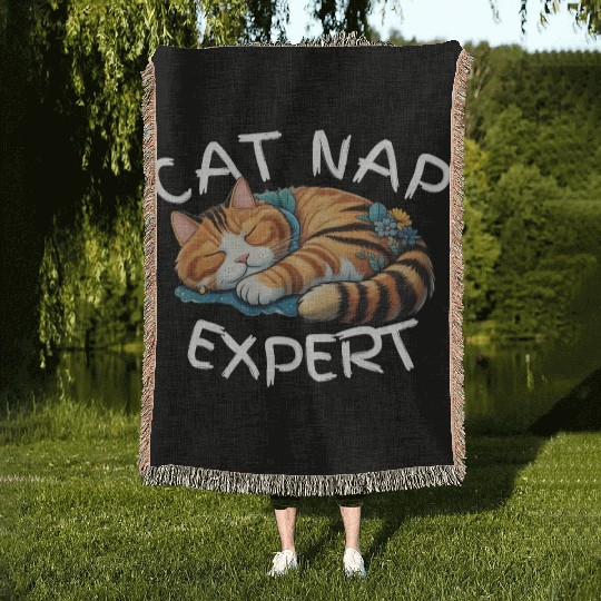 Cat Nap Expert Woven Blankets