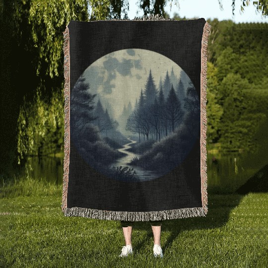 Enchanted Forest - Great Christmas Gift! Woven Blankets