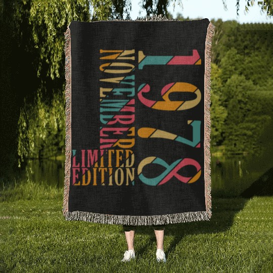 november 1978 Anniversary november 1978 november Woven Blankets