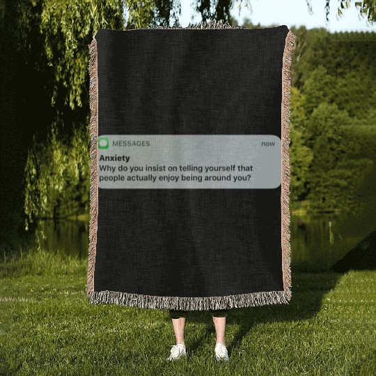 Anxiety Woven Blankets