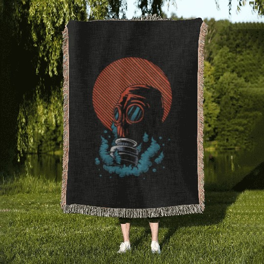 Toxic World Biological Warfare Woven Blankets