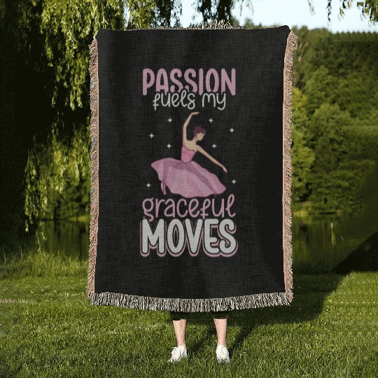 Ballet Ballerina Dance Dancer Dancing Ballet Gift Woven Blankets