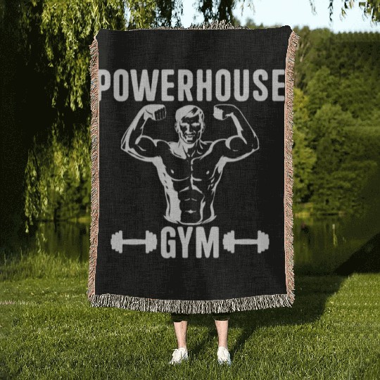 Powerhouse 2021 gym Woven Blankets