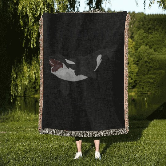 Eat The Rich - Orca Revolution Woven Blankets