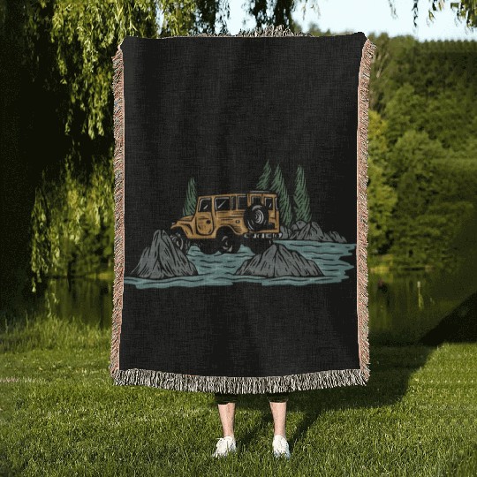Adventure Wild And Free Woven Blankets