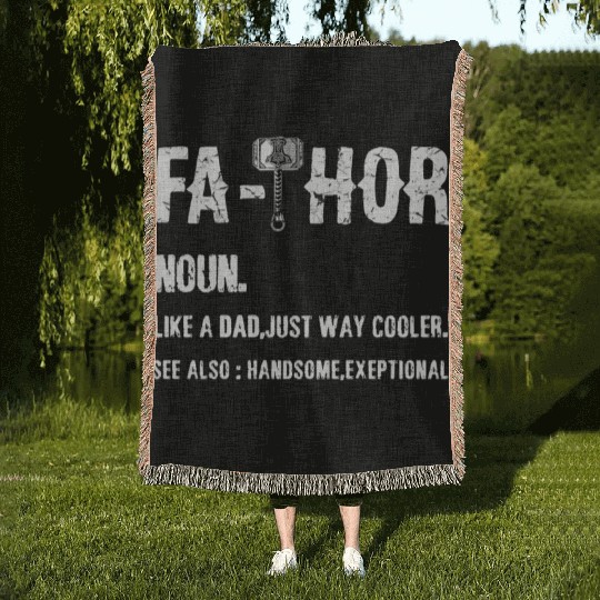 Thor Mjolnir Valknut Vikings Runes Woven Blankets Viking