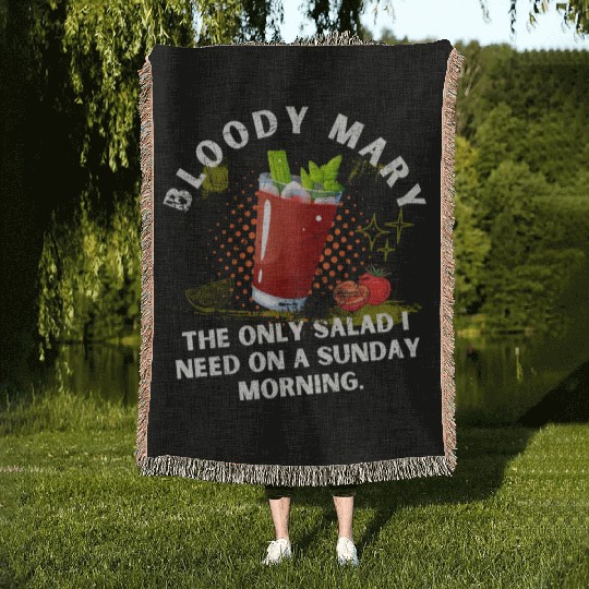 Bloody Mary Cocktail Longdrink Woven Blankets