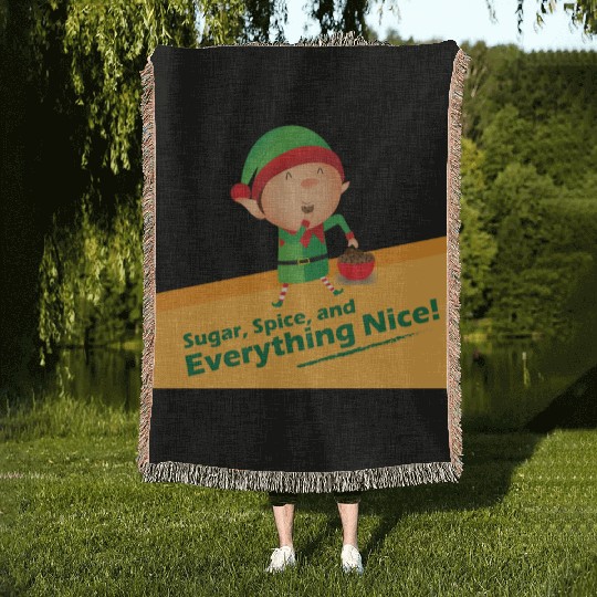 Elf Diet - Christmas Woven Blankets