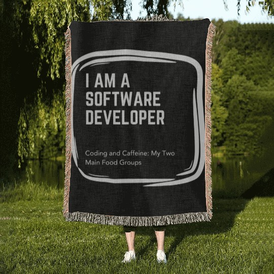 Proud Software Developer Woven Blankets - Embrace Expertise