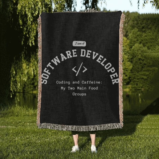 Proud Software Developer Woven Blankets - Embrace Expertise
