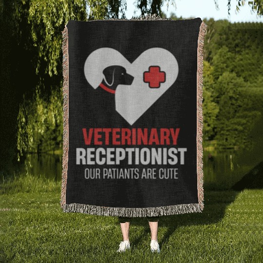 Veterinary Receptionist Multitasking Zookeeper Woven Blankets