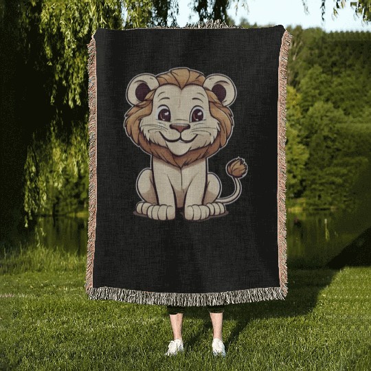 Lion - Roaaar Woven Blankets
