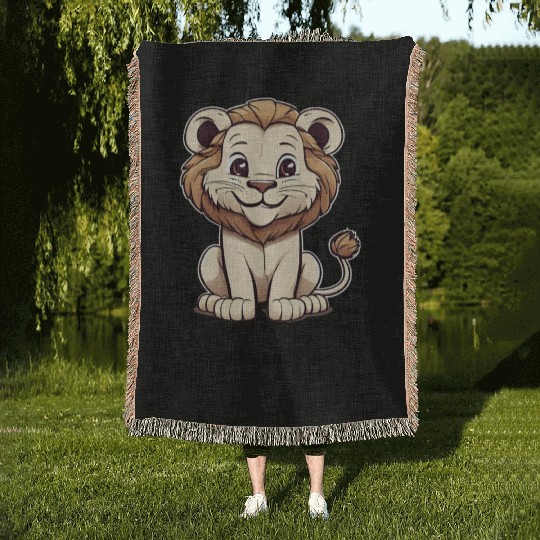 Lion - Roaaar Woven Blankets