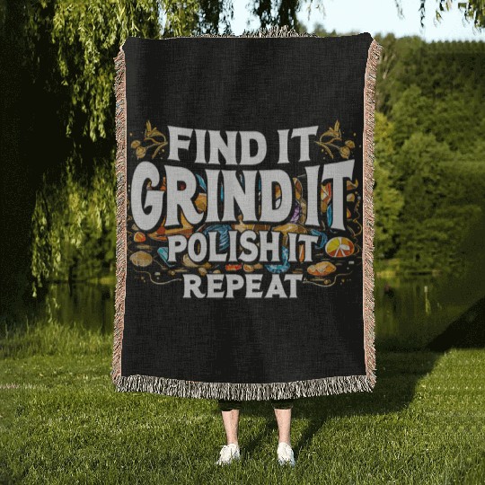 Lapidary Artists Lapidists Gemstone Polishing Woven Blankets