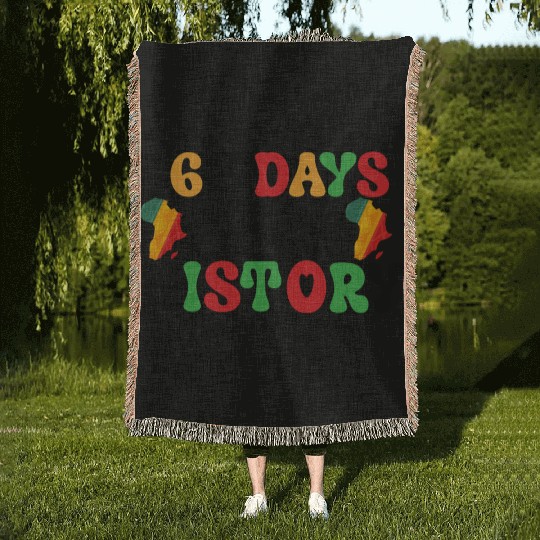 365 Days Black History Woven Blankets