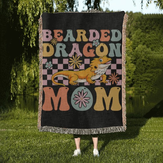 Groovy Lizard Lover Woven Blankets