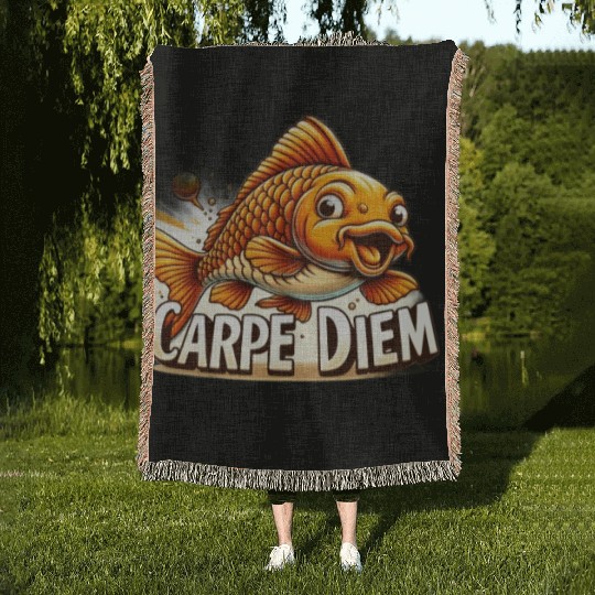 Carpe Diem Woven Blankets