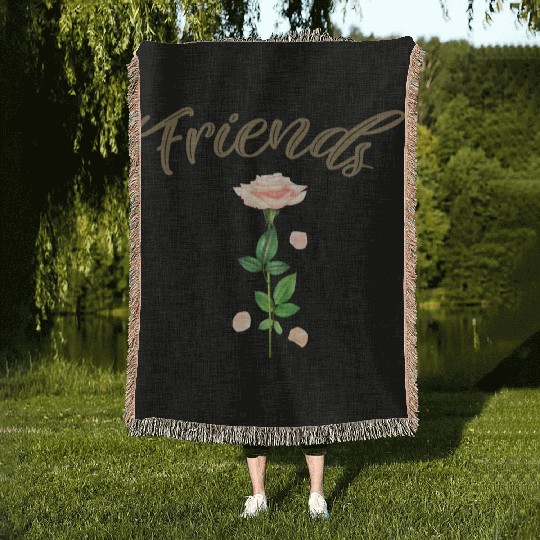 best friend for 3 - Friends Woven Blankets